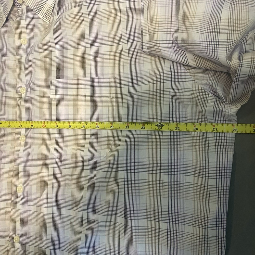 Peter Millar Men's XXL Shirt Multicolor Plaid Long Sleeve Cotton Button Down - Picture 4 of 9